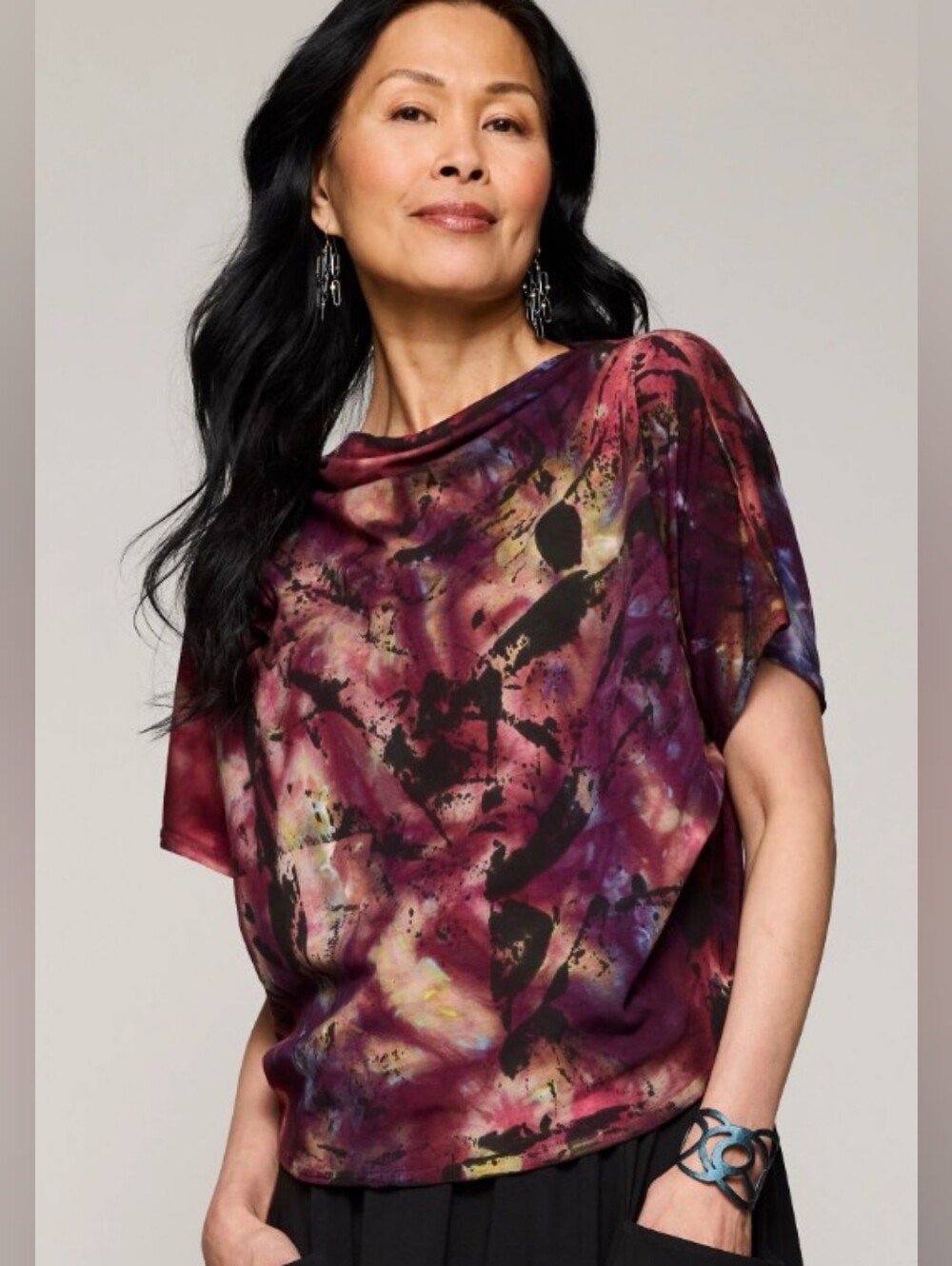 Greco Top. Damask Color